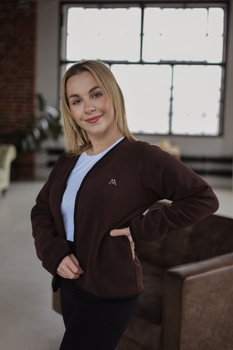 Damska Bluza Polarowa MedLine Premium Brązowa