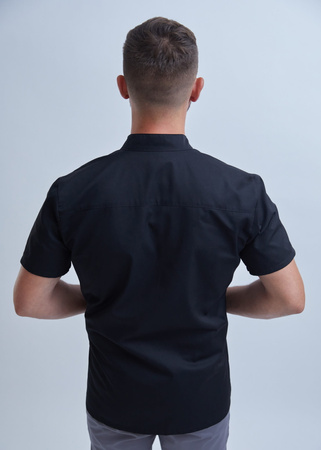 Bluza Medyczna Męska Krótki Rękaw Premium