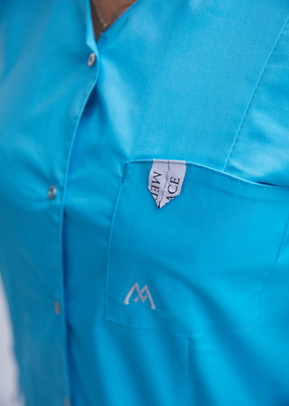 Rozpinana Bluza Medyczna Damska  Fuksja  Luisa