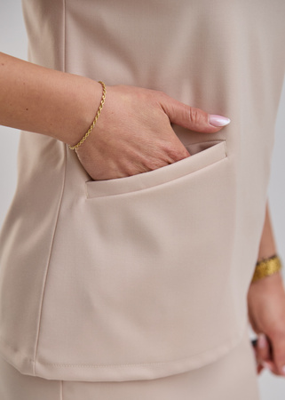 Komplet Medyczny Damski Scrubs Pro Premium Piasek  Pustyni