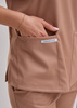Komplet Medyczny Damski Scrubs Luxe Premium  Kakao / Piasek