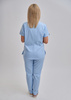 Komplet Medyczny Damski Scrubs Luxe Premium  Błękit Mgieł