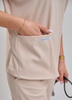 Komplet Medyczny Damski Scrubs  Luxe Premium Piasek  Pustyni