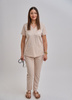 Komplet Medyczny Damski Scrubs  Luxe Premium Piasek  Pustyni