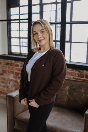 Damska Bluza Polarowa MedLine Premium Brązowa