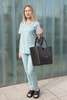Komplet Medyczny Damski Scrubs Luxe  Premium  Miętowa Rosa
