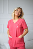 Komplet Medyczny Damski Scrubs Luxe Salomon Pink