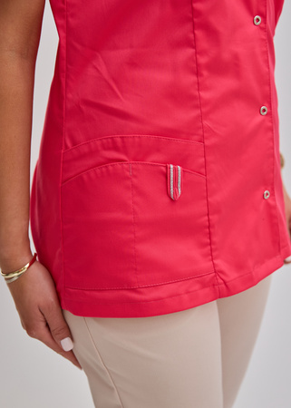 Rozpinana Bluza Medyczna Damska  Fuksja  Luisa