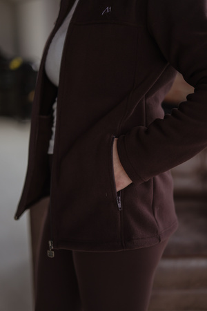 Damska bluza polarowa medyczna Premium Bordowy Burgund