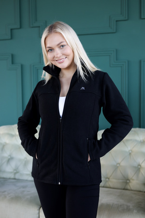 Damska bluza polarowa medyczna Premium  Czarna