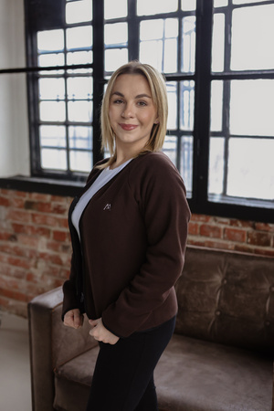 Damska Bluza Polarowa MedLine Premium Brązowa