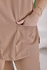 Komplet Medyczny Damski Scrubs Luxe Premium  Kakao / Piasek
