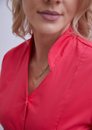 Rozpinana Bluza Medyczna Damska  Fuksja  Luisa