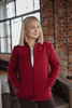 Damska bluza polarowa medyczna Premium Bordowy Burgund