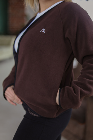   Damska Bluza Polarowa  MedLine  Premium Karmelowy  Brąz