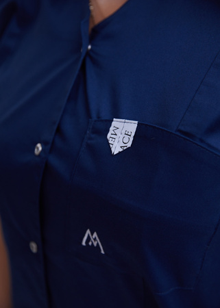 Rozpinana Bluza Medyczna Damska  Fuksja  Luisa