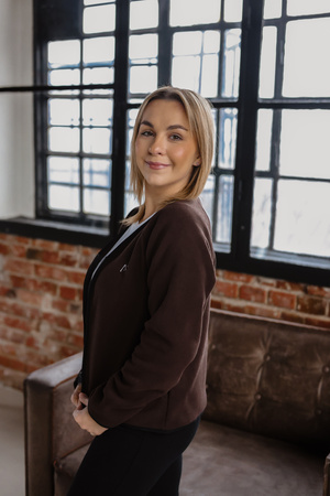 Damska Bluza Polarowa MedLine Premium Brązowa