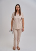 Komplet Medyczny Damski Scrubs  Luxe Premium Piasek  Pustyni