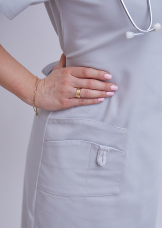 Długa Sukienka Medyczna Phenomenal Premium z Bawełny