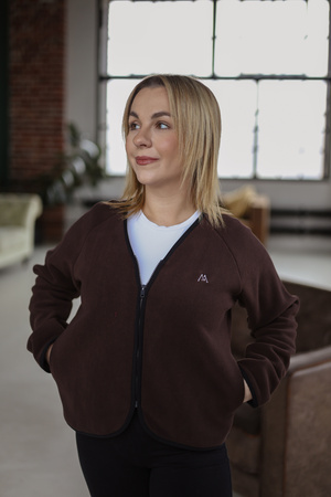 Damska Bluza Polarowa MedLine Premium Brązowa