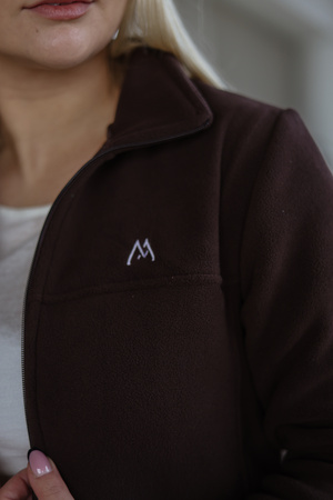 Damska bluza polarowa medyczna Premium Karmelowy Brąz