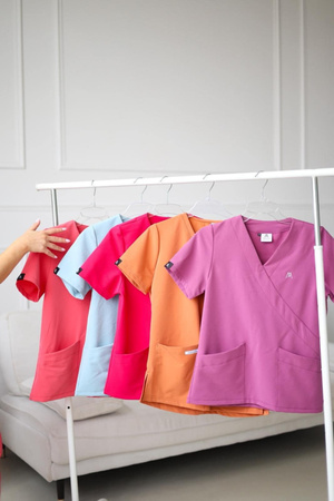 Komplet Medyczny Damski Scrubs New Premium Dry Rose