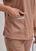 Komplet Medyczny Damski Scrubs Luxe Premium  Kakao / Piasek