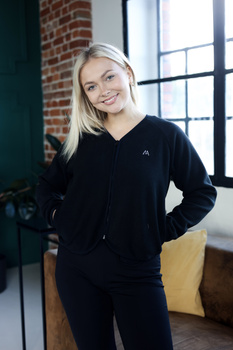 Damska Bluza Polarowa  MedLine  Premium Czarna