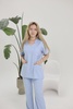 Komplet Medyczny Damski Scrubs Pro  Premium Błękit Mgieł