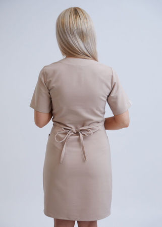 Długa Sukienka Medyczna Phenomenal Premium z Bawełny