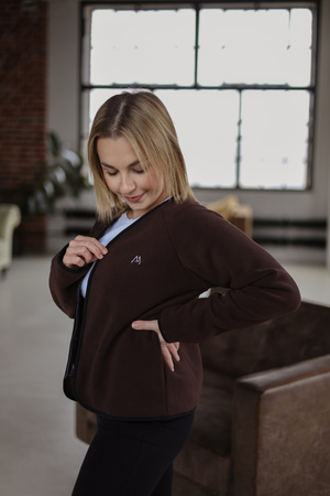 Damska Bluza Polarowa MedLine Premium Brązowa