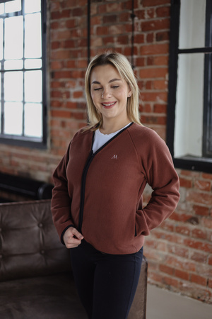   Damska Bluza Polarowa  MedLine  Premium Karmelowy  Brąz