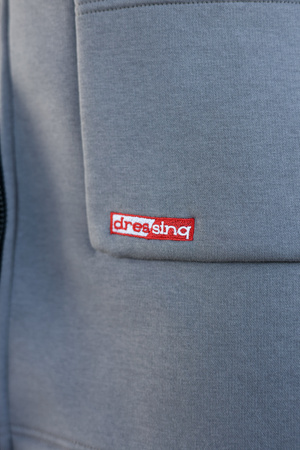 Bluza Mediface Cozy Hoodie – komfortowa bluza dresowa z kapturem rozpinana Bawełna kolor Szary Grafit