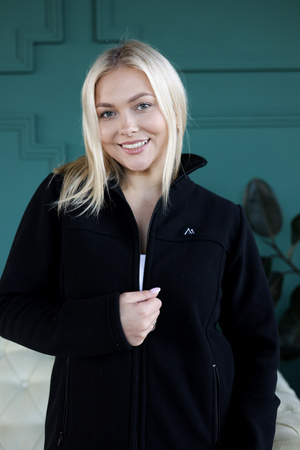 Damska bluza polarowa medyczna Premium  Czarna