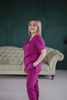 Komplet Medyczny Damski Scrubs Luxe Premium Bawełna  Magenta