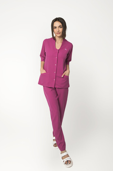 Komplet Medyczny Damski  Taliowany Premium rękaw 3/4