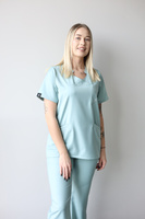 Komplet Medyczny Damski Scrubs Pro Premium Miętowa Rosa