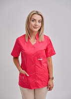 Rozpinana Bluza Medyczna Damska  Fuksja  Luisa