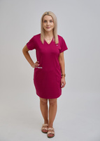 Długa Sukienka Medyczna  Casual 