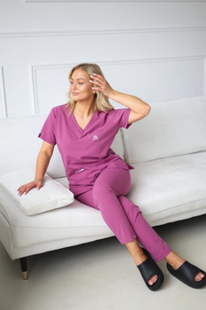 Komplet Medyczny Damski Scrubs Luxe Dry Rose
